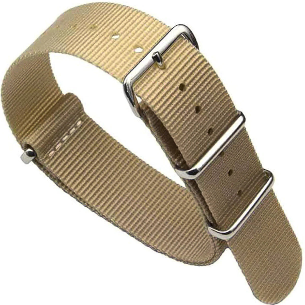 Bracelet Nato Masar noir kaki pour vos aventures en plein air