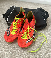 Saucony Endorphin MD Woman’s Track & Field Spikes Lace Up Orange Yellow