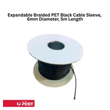 6MM EXPANDABLE BRAIDED SLEEVING - Priced per meter.