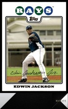 2008 Topps #354 Edwin Jackson Gold Foil Tampa Bay Rays