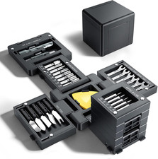 55 in 1 Precision Magnetic Screwdriver Set, Tool Cube Kit with Foldable Storage