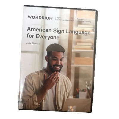 AMERICAN SIGN LANGUAGE for Everyone (DVD, 2023) w/ Julia Silvestri - Wondrium