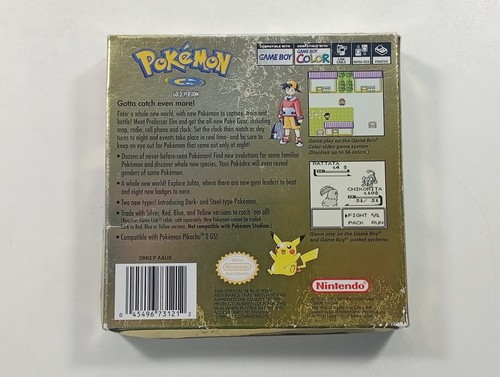 POKEMON GOLD VERSION NINTENDO GAMEBOY COLOR (GBC) USA (KOMPLETT - BOXSCHADEN) - Bild 2 von 9