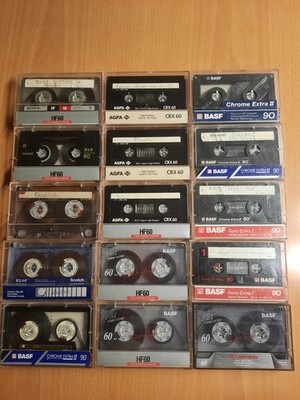15 MC Kassetten Konvolut Sammlung BASF,Sony,TDK,Maxell,Scotch, Vintage