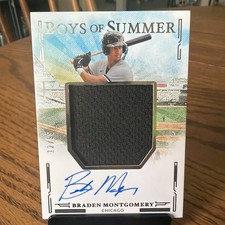 2025 Boys of Summer - Jumbo Material Signatures Braden Montgomery #JMS-BM /99 
