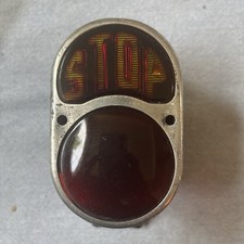 Vintage Hotrod Chopper Stop Light Taillight Real Glass Lens Realite Rare