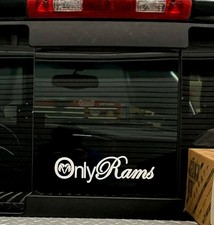 Only Rams Decal Sticker Only Rams Decal Sticker