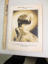 STUDIO STYLES hat Warner Bros movie photo store display 1940s ANDREA KING