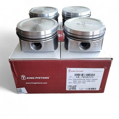 UPGRADED KING 4x 81.01MM piston set for Audi Vw 1.8t 20v AEB AGU AQX APU AWD ANB