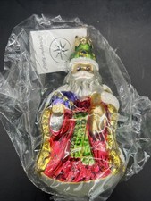 Christopher Radko Ornament Westminster Santa Green 1996 Christmas 96-189-2
