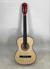 Zeny Red Beige 6-String Musical Instruments Acoustic Guitar With Soft Case