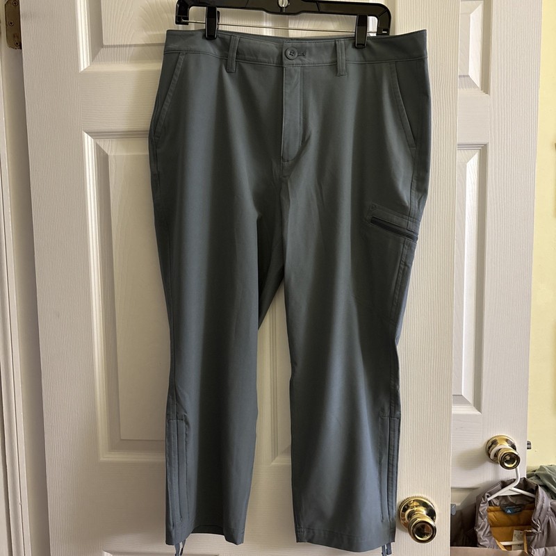 Eddie Bauer Women’s Size 12 Stretch Ripstop Crop Pant Gray