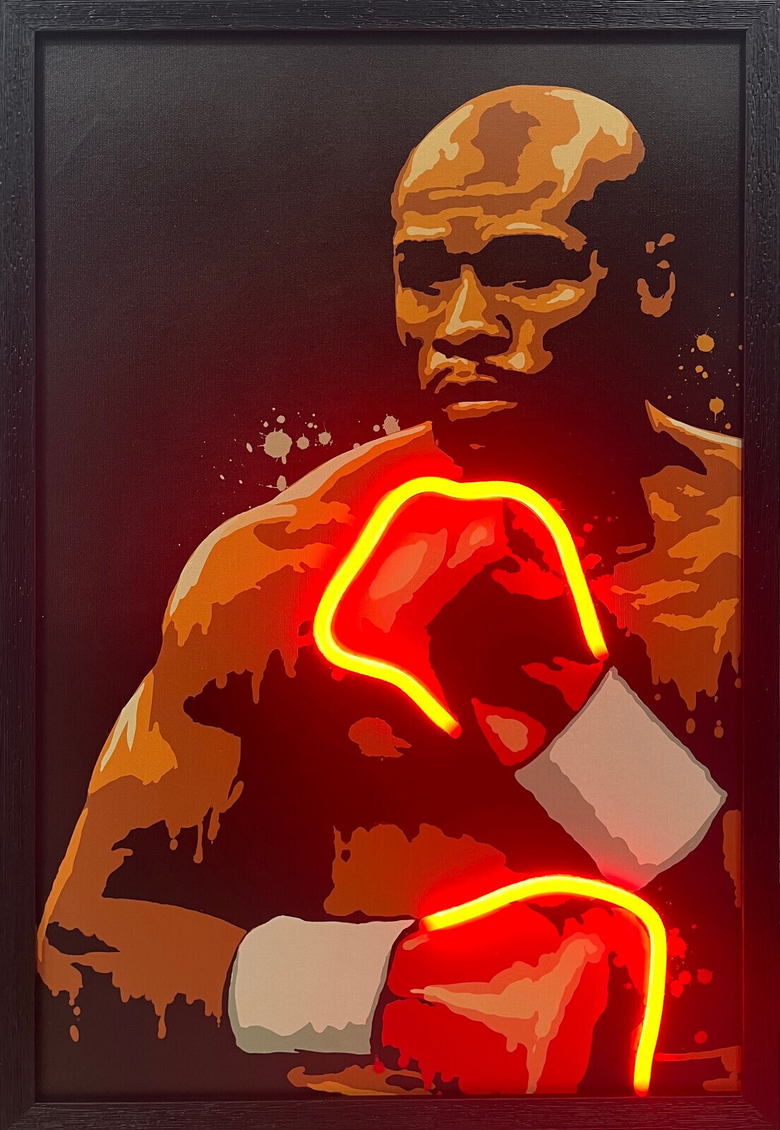 Home Luxe Floyd Mayweather Neon LED Wall Art 40 x 60 cm - Image 2