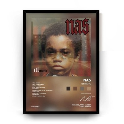 Nas Illmatic Album Poster April 19 1994