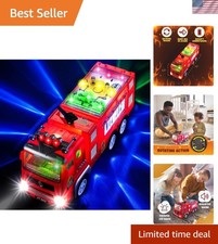 Fire Truck Toy for Boys, Girls, Kids, w/ 4D LED Lights, Toddlers - Age 3 Fir...