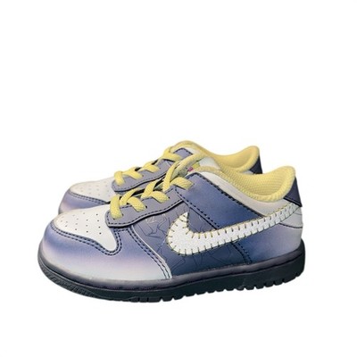 Nike Dunk Low I Am Fearless Toddler Sneakers Blue Purple FQ8358-491 Size 9C