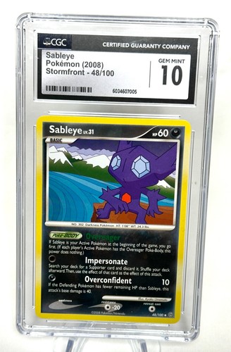 Sableye graded CGC 10 for sale on eBay