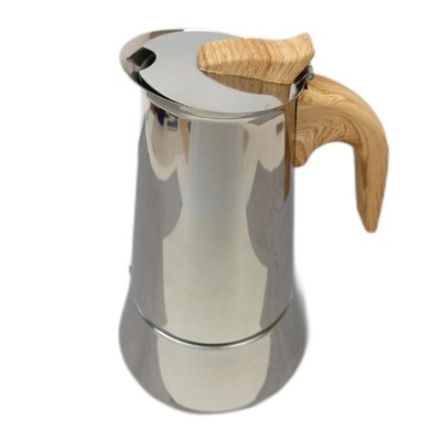 Romon Kaffeemaschine Mokkakanne Edelstahl 350 ml Induktionskompatib Espresso