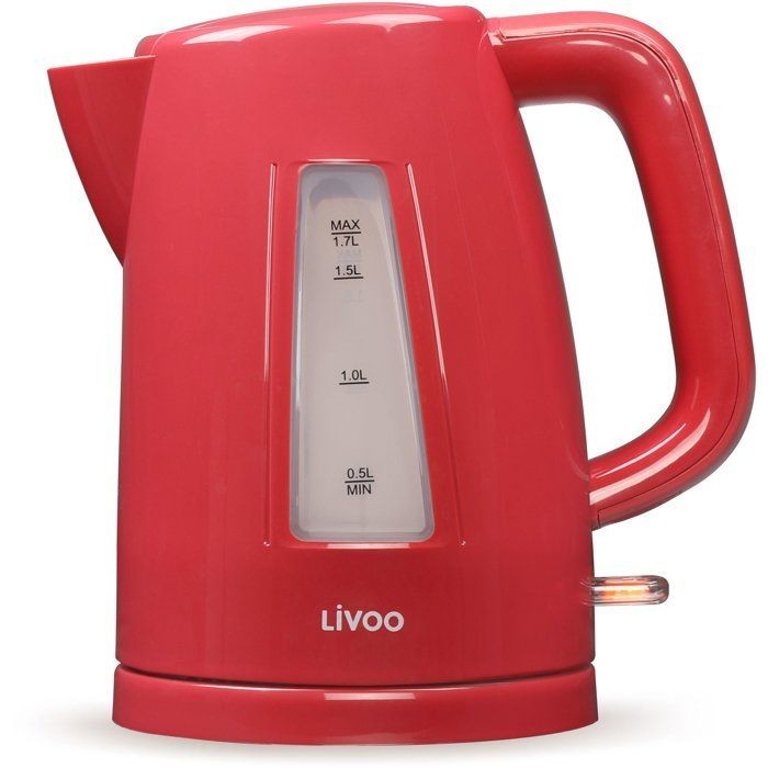 Bouilloire 1.7L LIVOO DOD184RC rouge pour partager un thé chaleureux en famille