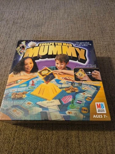 Milton Bradley Escape the Mad Mummy Board Game NEW SEALED Vintage 2004