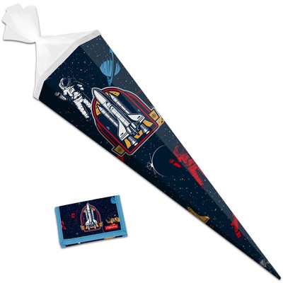 itenga Schultüte 85cm mit Brustbeutel Set WELTRAUM  Zuckertüte Geldbörse neu