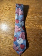 Vtg 1992 Looney Tunes Tasmanian Devil polyester neck tie made in USA