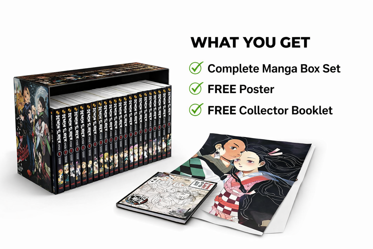 Demon Slayer Manga Complete Box Set Volumes 1-23 English + Poster