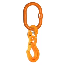 5/8" Lifting Chain Sling 1.6 FT Sling Slip Hook Safety Latch Hooks Grade 100
