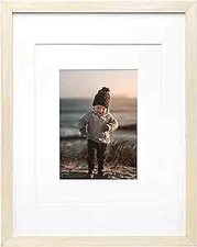 Picture Frame Wood Frame with Acrylic Plexiglass for Pictures 11x14 Natural