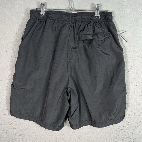 Champion Script Logo Shorts Youth Medium Black Athletic Zip Pocket Kids - Picture 7 of 9