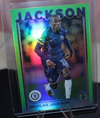 Nicolas Jackson #41 2024-25 Topps UEFA Club ChampionsGreen Foil