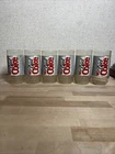Set Of 5 1997 Vintage Diet Coke Drinking Glasses, 16 Ounces
