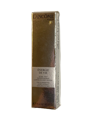 LANCOME ENERGIE DE VIE 0.5 OZ ILLUMINATING & ANTI-FATIGUE COOLING EYE GEL New