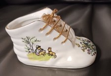 Collectible Porcelain Baby Bootie Trinket Dish, perfect gift
