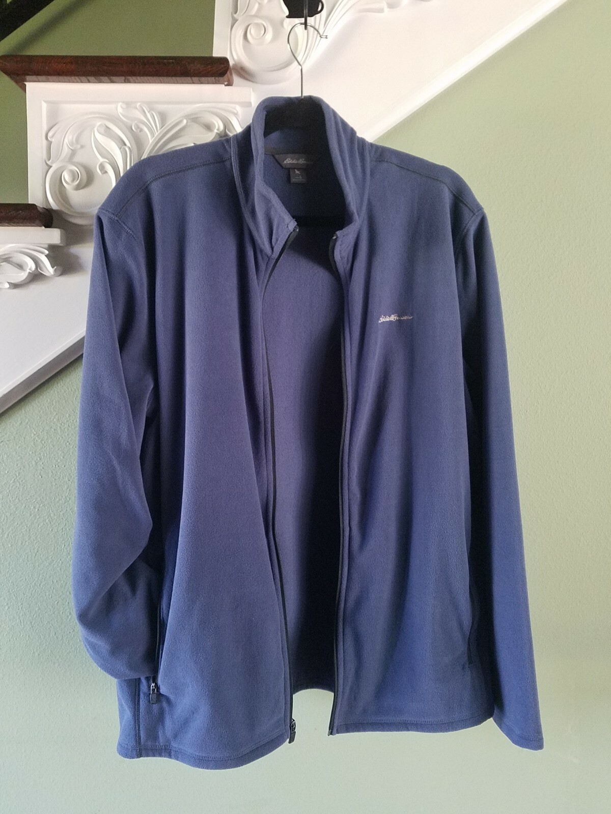 Eddie Bauer Full Zip Microfleece Jacket Size XL B… - image 3