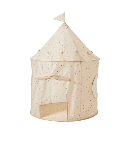 Dream House Cotton Canvas Pyramid Tent – 3-Person Camping Teepee With Steel Poles, Water-Resistant