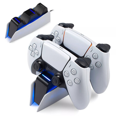 PS5 Controller Charger, Dual Fast Charging Station for PlayStation5 DualSense US