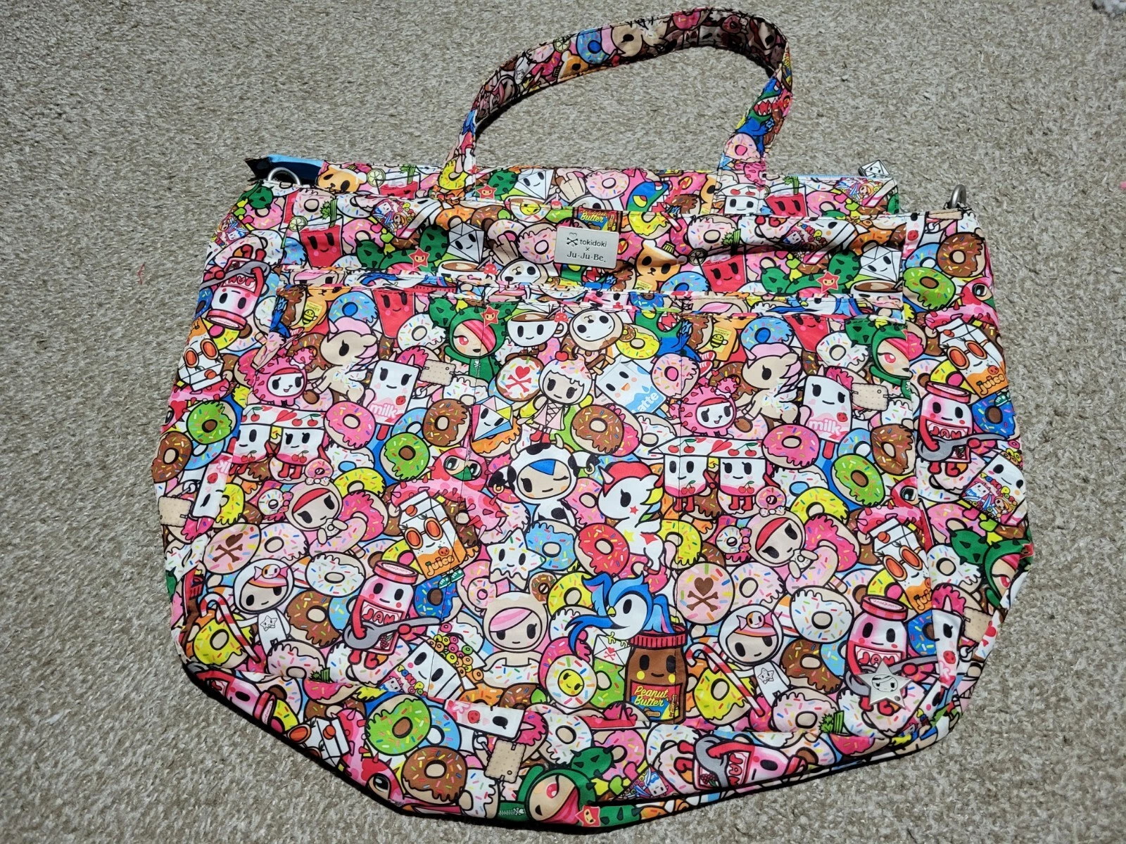 Ju-Ju-Be Tokidoki Tokipops BFF Diaper Bag Tote NO CHANGING PAD/MESSENGER STRAP