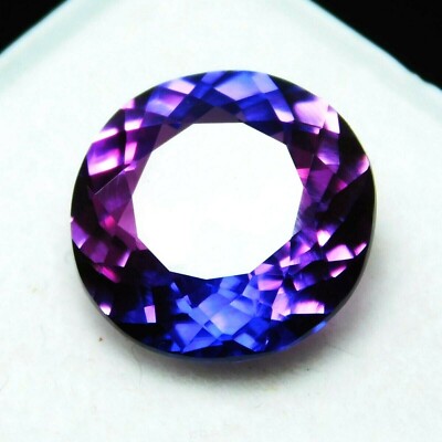 Extremely Rare Natural Purple Tanzanite 8.50 Ct Round AAA+ Certified Loose Gem