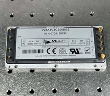 Vicor DC /DC converter V24A3V3C200BG3, 24V in 3.3V out Programmable