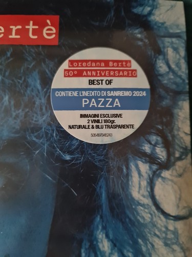 LOREDANA BERTE' - Ribelle (lim. ed.2024) 2 LP clear & blue Vinyl Numerato N°0922 - Foto 4 di 8