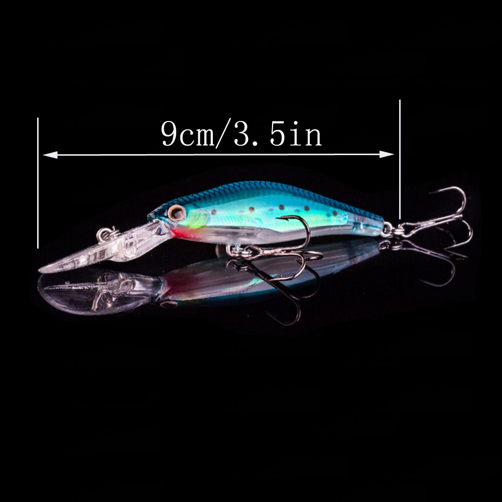 50Pcs 3.5in Minnow Pencil Swimbait Fishing Lures Long Beak Crankbait With Box - Image 7