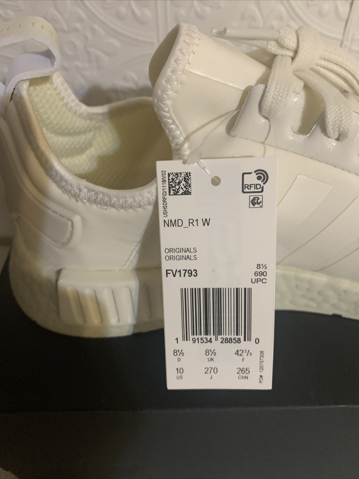 Adidas Womens WMNS NMD_R1 'Off White Sand' Off White/Off White/Sand FV1793  | KICKSCREW