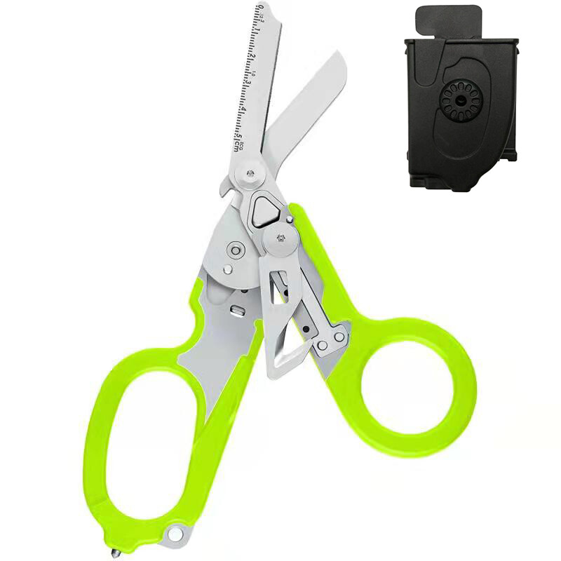 Raptor Scissors, 6 in 1 Multi Tool Folding Emergency Medical First Aid