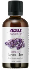 NOW Essential Oils, Lavender Oil, Soothing Aromatherapy Scent, 100 Pure, 2 OZ.