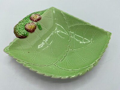 Carlton Ware 2036 hellgrün Primel & Blatt Schale Australian Design Vintage