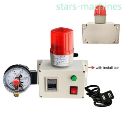#ad 105dB High Low Air Pressure Alarm Water Oil Pressure Sound Light Alarm 24V 220V $134.31