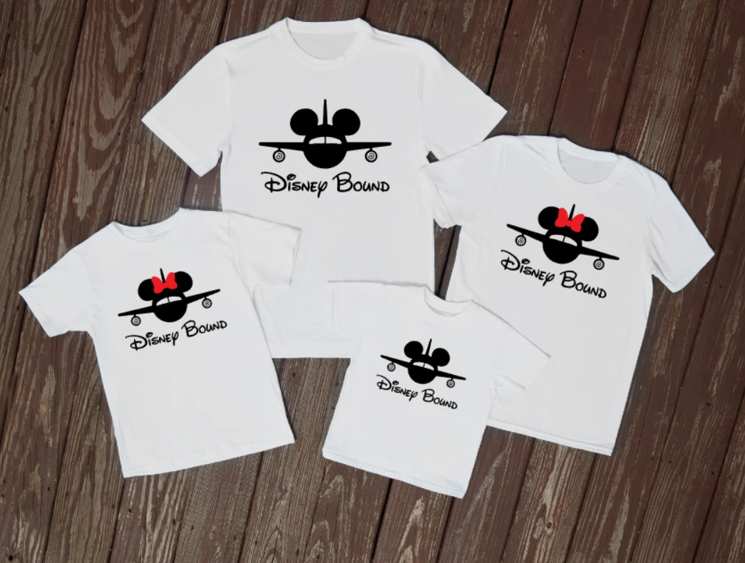 Matching family Disney bound t shirts travel tops family holiday