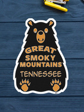 Great Smoky Mountains National Park Bear Decal Sticker Tennessee 2.75" X 3.75"
