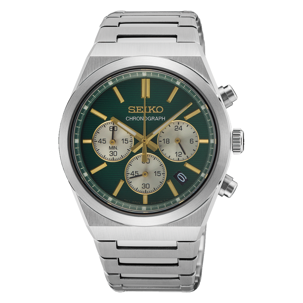 SEIKO SSB461P1 Chronograph Quartz Sapphire Green Dial Stainless